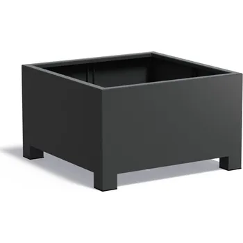 Zahradní obrubník Steel design Hliníkový květináč Carrez 100 x 100 x 60 cm