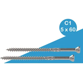 Vrut Hahn Holz Terasové šrouby 5x60mm nerez C1, 100 ks v balení