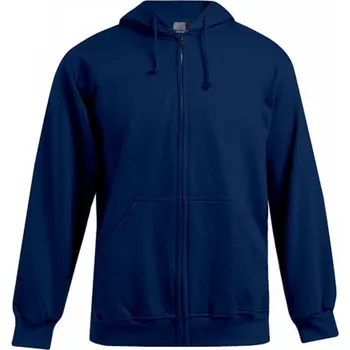Pánská móda Promodoro Teplá pánská rozpínací mikina s kapucí 80% bavlny Barva: modrá námořní, Velikost: XXL E5182