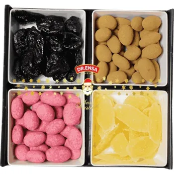 Sušené ovoce Quattro misky - Ořechy v čokoládě a sušené ovoce 490 g