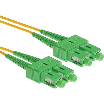 Datový kabel OEM Patch kabel optický duplex SC/APC-SC/APC 09/125 0,5m SM 50988126