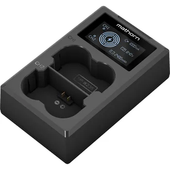 Nabíječka baterií Mathorn MBC-D230 duální USB-C nabíječka pro NP-W235