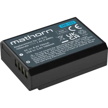 Mathorn MB-103 USB-C akumulátor LP-E10 pro Canon 1050 mAh