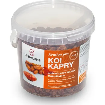 Krmivo pro rybičky Sakura Sušené larvy bource morušového 2 l 500 g