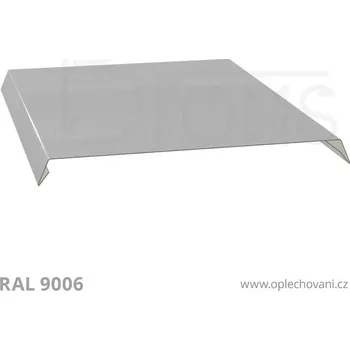 Střešní lemovaní Oplechování atiky kónické rš 330 stříbrná (šíře 250)