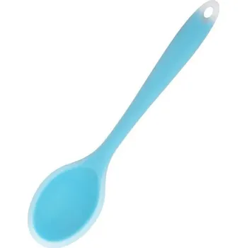 Silikonová míchací lžíce s dlouhou rukojetí | Kuchyňské náčiní | Pomůcka na vaření - 1ks modrá
