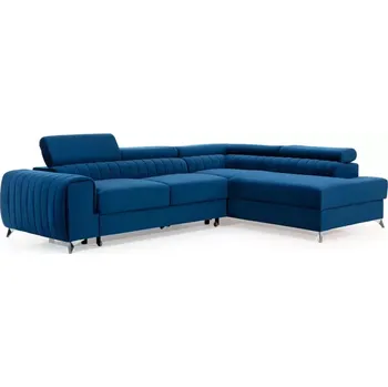 Sedací souprava Rohová sedací souprava CITY, levá, modrá (monolith 77)