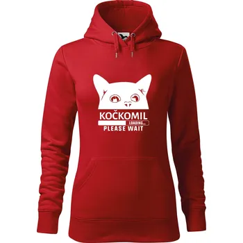 Dámská mikina DOBRÝ TRIKO Dámská mikina s potiskem Kočkomil načítání Velikost dámské mikiny: L, Barva: Červená