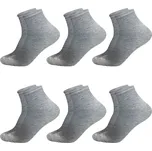 PESAIL Dámské kotníkové ponožky YW120 6 páry Barva: Šedá, Velikost: 39-42