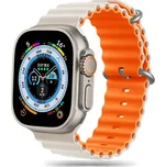 Silikonový řemínek Sport pro Apple Watch 42 / 44 / 45 / 49 mm Starlight Orange