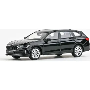 autíčko Škoda Superb IV Combi 2023 Černá Ebony Metalíza 1:43 Škoda Superb 4 Combi- kovový model auta 1/43