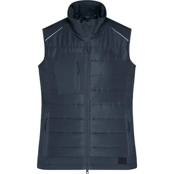 Dámská vesta James&amp;Nicholson Dámská softshellová vesta JN1821 Carbon-Carbon L