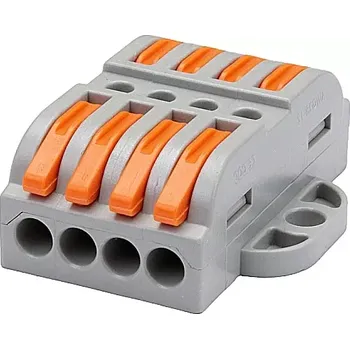 Tracon OVOFT44 Krabicová svorka pružinová 0,5-4mm2, 32A, 400VAC 4P (Tracon OVOFT44)