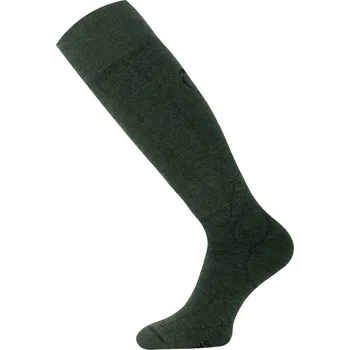 WMS merino lyžařská podkolenka - Zelená 620 / (42-45) L / Zelená