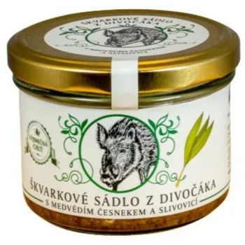 sádlo a škvarek Vineco Škvarkové sádlo z divočáka s medvědím česnekem a slivovicí 150 g