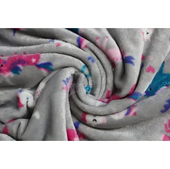 Flanel fleece vzorovaný - Jednorožci