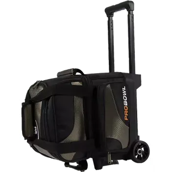 Taška na bowlingovou kouli PRO BOWL PROBOWL 1 BALL ROL ČERNA KARBON STŘIBRNA