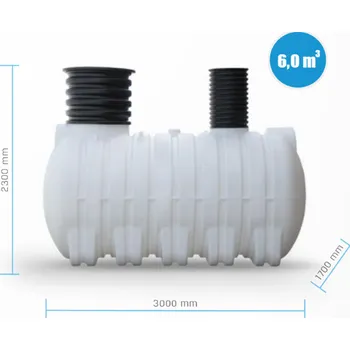 nádrž Podzemní nádrž WATER TANK Horizontal-Line PE 3.000 l – 6.000 l SWIMER Barva: Bílá, Objem: 6000 l