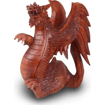 Drak dvoukřídlý 30 cm - dřevořezba