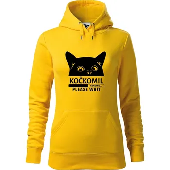 Dámská mikina DOBRÝ TRIKO Dámská mikina s potiskem Kočkomil načítání Velikost dámské mikiny: XL, Barva: Žlutá