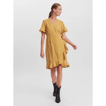 Dámské šaty Šaty VERO MODA Harvest Gold 1036324 8 (XS)