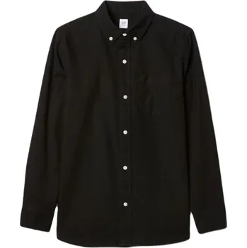 Pánská košile Chlapecká košile GAP FA24 LS OXFORD S Černá