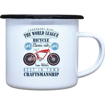 DOBRÝ TRIKO Plecháček s potiskem Bicycle Velikost plecháčku: 330 ml