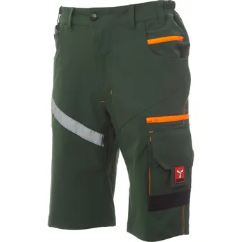 pracovní kraťasy Pracovní bermudy PAYPER NEXT 4W SHORTS Barva: Zelená Lesní/ Černá, Velikost: 52