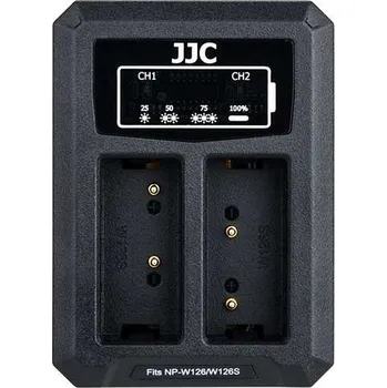 Nabíječka baterií JJC duální USB nabíječka pro dva akumulátory Fujifilm NP-W126(S)