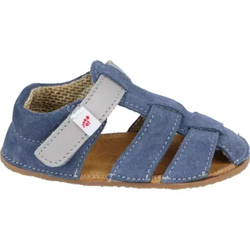 Dívčí obuv Ef barefoot sandálky - Sam jeans/grey 21