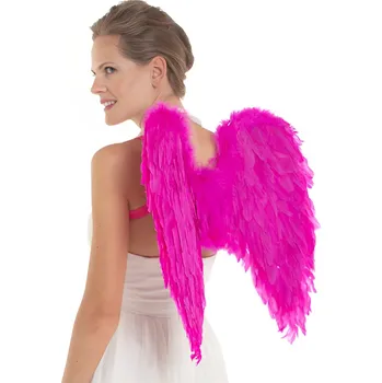 Karnevalový doplněk Folat Andělská křídla růžová, 50 x 50 cm