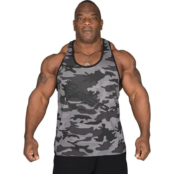 Pánské tílko Gasp VINTAGE T-BACK GREY CAMOPRINT tank – tílko Gasp maskáčové šedé Velikost: M
