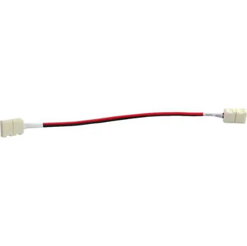 LED lišta Solight propojovací kabel pro LED pásy, 10mm zacvakávací konektor na obou stranách, 1ks, sáček