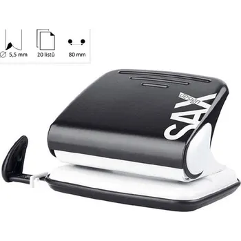 Děrovačka Sax 318 Děrovačka - černá, 20 listů