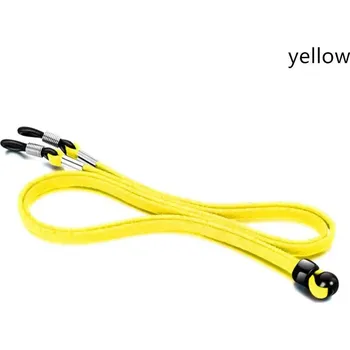Pouzdro na brýle Provázek na brýle | nastavitelná šňůrka na brýle, imitace kůže - žlutá
