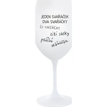 Sklenice SVAŘÁČEK - bílá sklenice na víno 350 ml