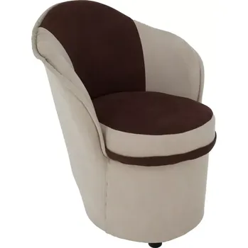 Křeslo Křeslo s úložným prostorem PERSI, béžová/hnědá - SLEVA 3% s kodem radost25