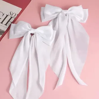 Mašle do vlasů pro ženy | spona do vlasů, ozdobné doplňky 2 ks - Bílá Bílá