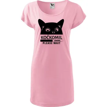 DOBRÝ TRIKO Dámské tričko/šaty Kočkomil načítání Velikost: M, Barva: Růžová