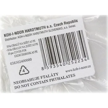 Obal na sešit A5 čirý PE 10 ks 215x305mm