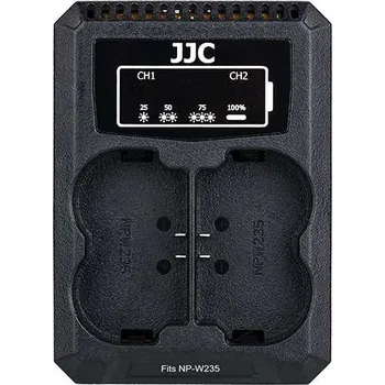 JJC duální USB nabíječka pro dva akumulátory Fujifilm NP-W235