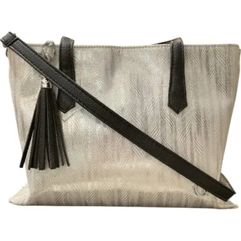 Kabelka Chiara dámská kabelka Djora černo-stříbrná K7000 DJORA