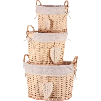 Úložný box Koše proutěné PRE212 - sada 3 ks - SLEVA 3% s kodem radost25