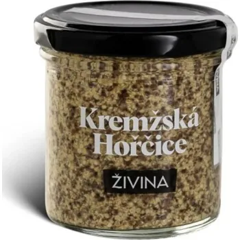 Rostlinná pomazánka Živina Kremžská hořčice z celých hořčičných semínek, 150 g