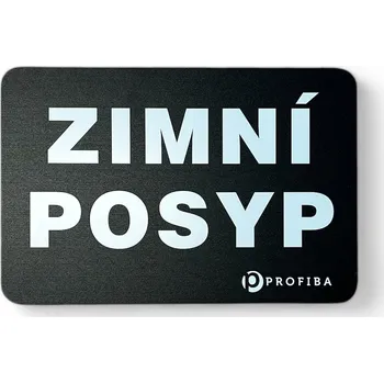 Informační tabulka PROFIBA Dibond cedulka "Zimní posyp"