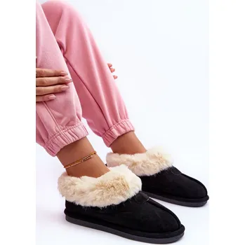 Dámské pantofle Pohodlné semišové pantofle s kožešinou Step in style, 36 i240_188687_2:36