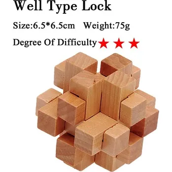 Hlavolam Dřevěný hlavolam, ježek v kleci, věž atp. - 15