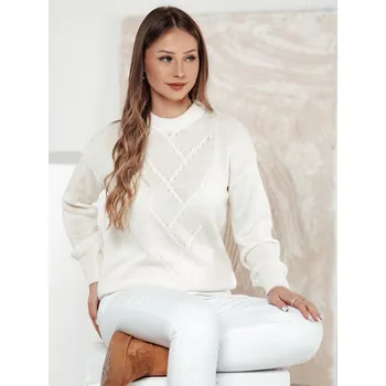 Dámský svetr Dámský svetr oversize FEMWEAVE MY2390 Barva: Bílá, Velikost: ONE SIZE