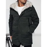 Pánská zimní bunda parka s kapucí TX4963 Barva: Zelená, Velikost: XL