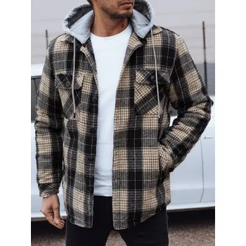 Pánská móda Pánská bunda izolovaná s kapucí TX4956 Barva: Béžová, Velikost: M